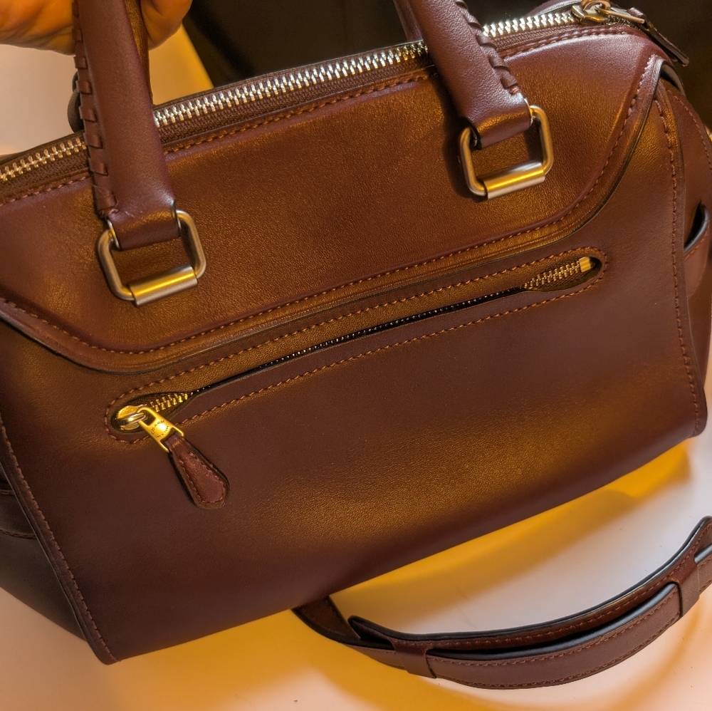 Coach Ace Satchel in Burgundy in EUC - Picture 11 of 16